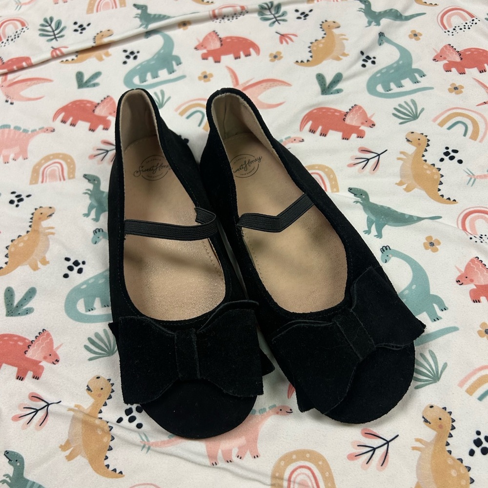 Sweethoney Black Suede Flats size 2